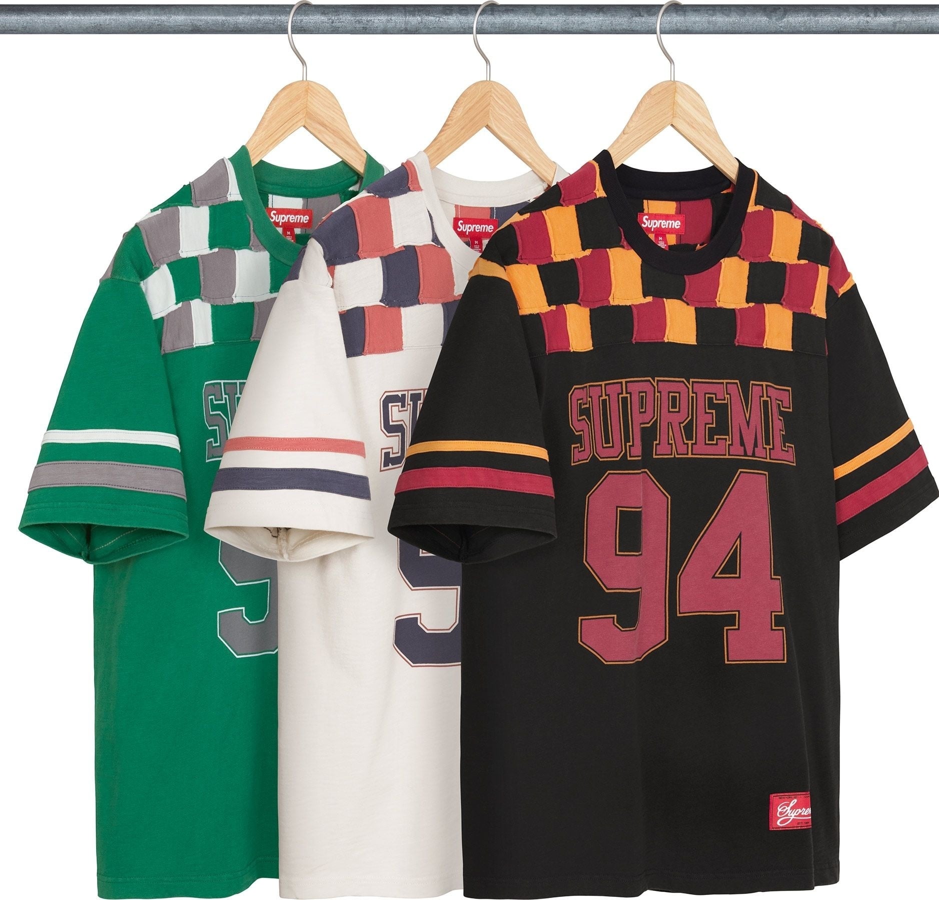 Patchwork Yoke Football Top
